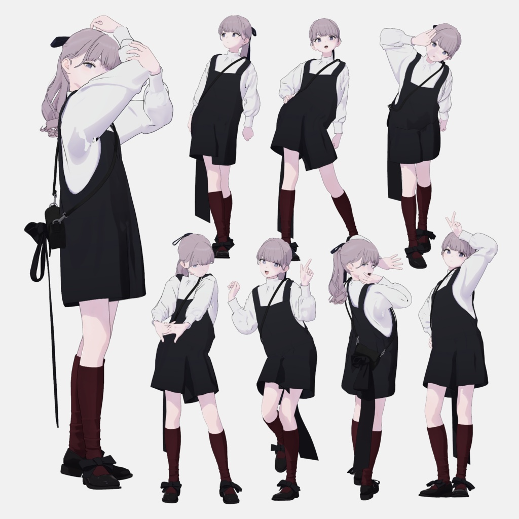 02 - ポートレート向けポーズ集 15個セット #M05_booth