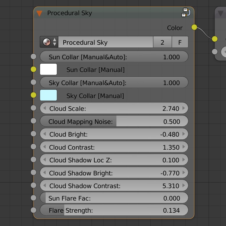 プロシージャル スカイ テクスチャ