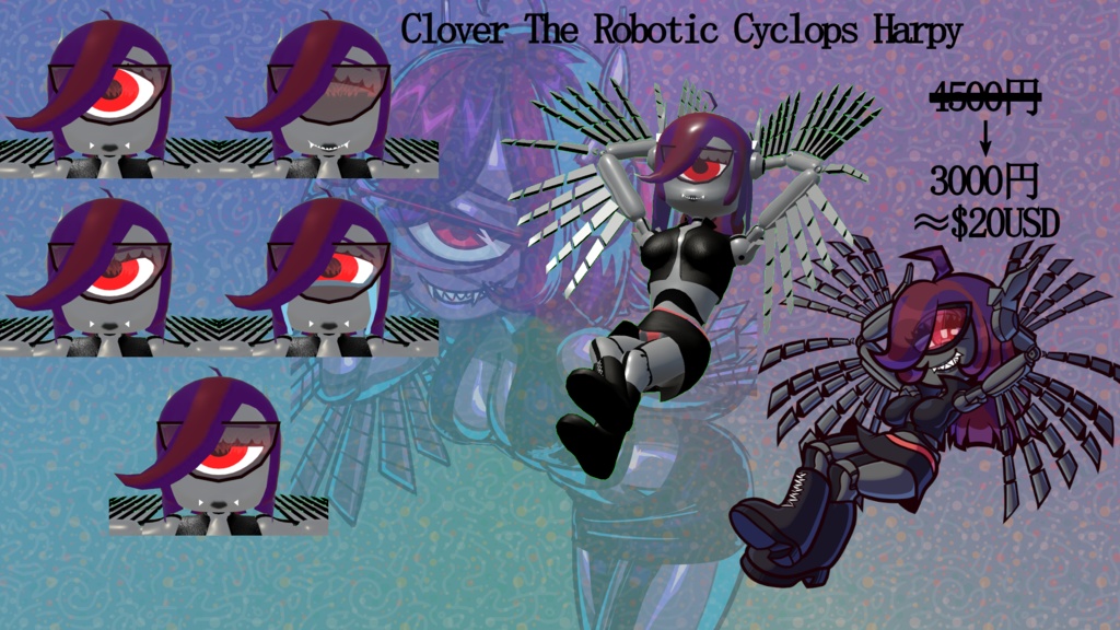 Clover The Robotic Cyclops Harpy