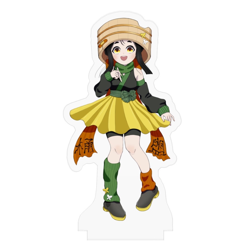 桶風タライのアクリルフィギュア