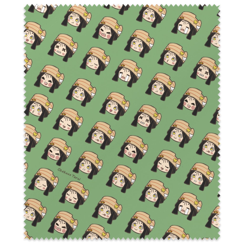 桶風タライの喜怒哀楽メガネ拭き