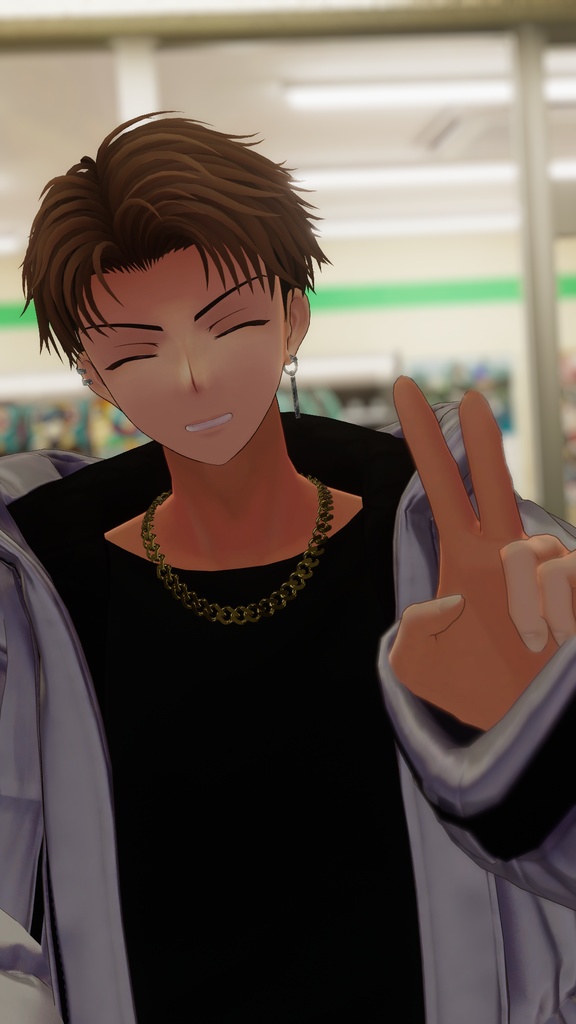 ツーブロックバングアップショートヘアー【享矢・水瀬・狛乃・くうた・彼方・斑霞対応】