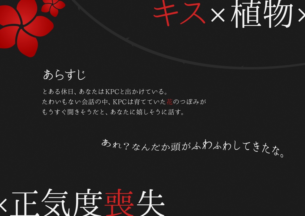 【CoCタイマン】喰花乱墜-くうげらんつい-【キス/正気度喪失】SPLL:E108561