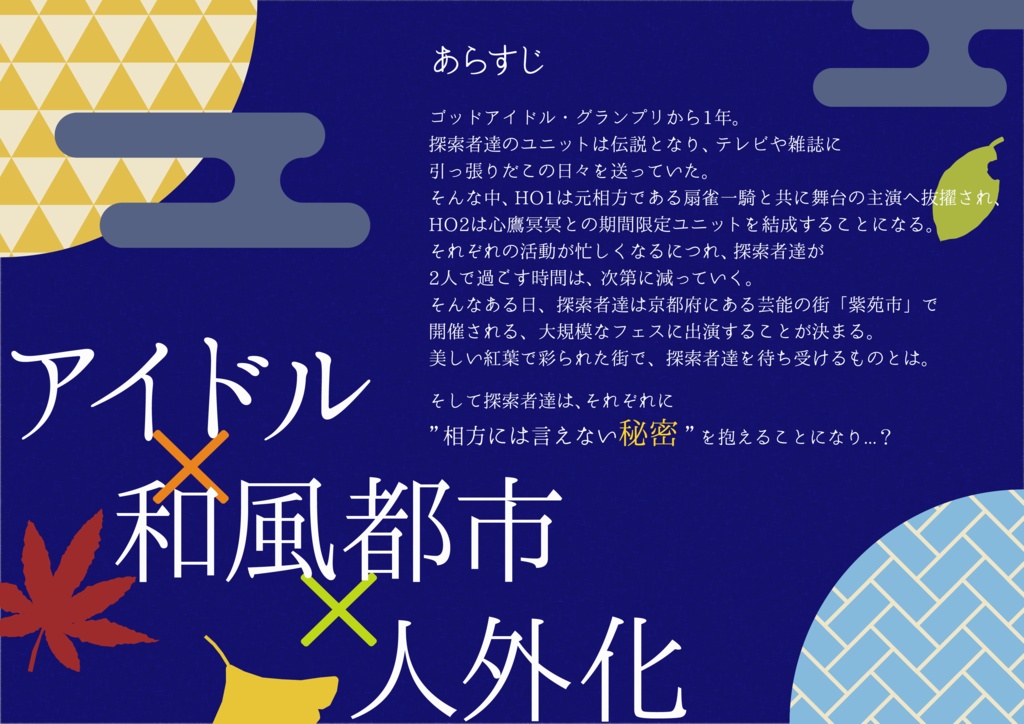 【CoC秘匿2PL】きみは煌めく一等星【アイドル/人外化】
