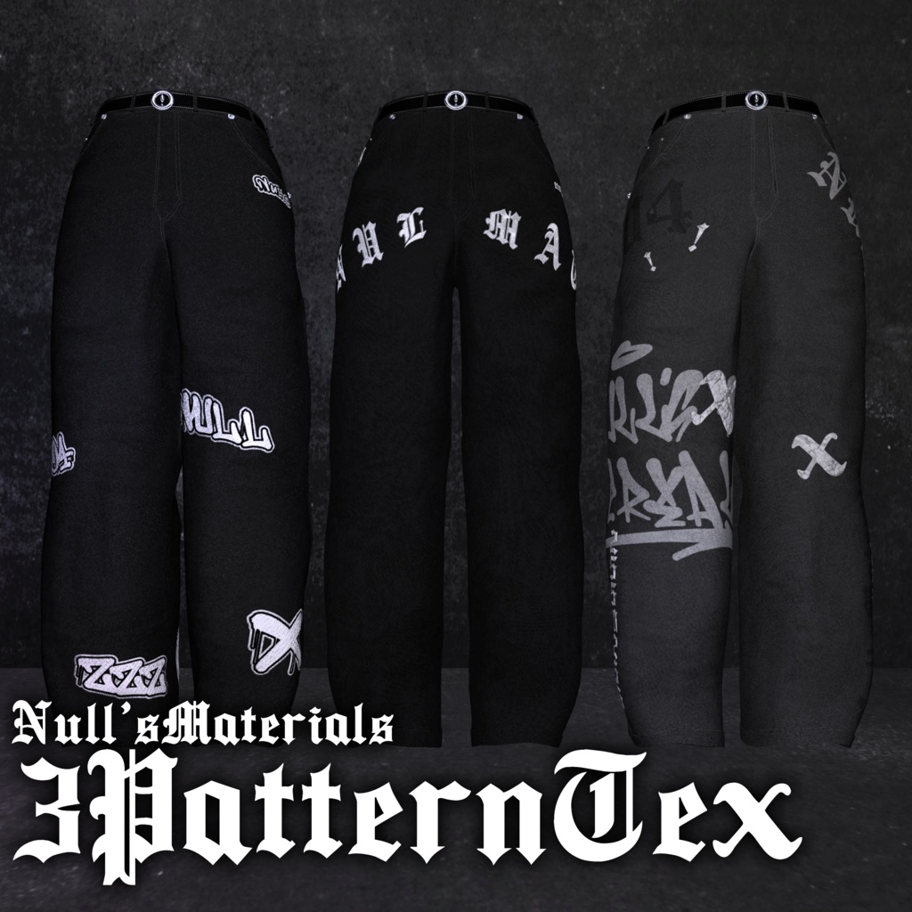 【森羅・水瀬対応】デザインデニムパンツ/Shinra・Minase】DesignDenimPants