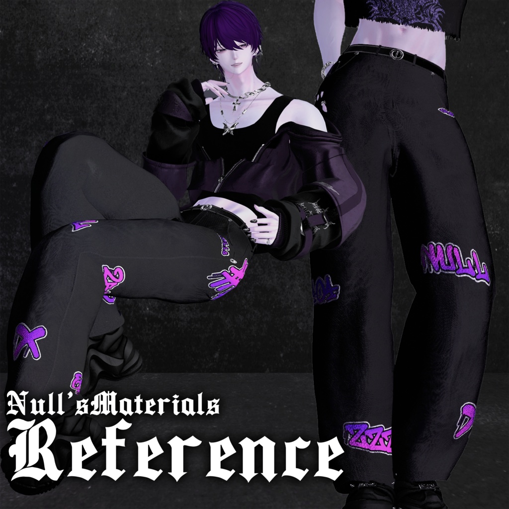 【森羅・水瀬対応】デザインデニムパンツ/Shinra・Minase】DesignDenimPants