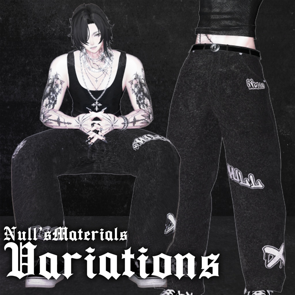 【森羅・水瀬対応】デザインデニムパンツ/Shinra・Minase】DesignDenimPants