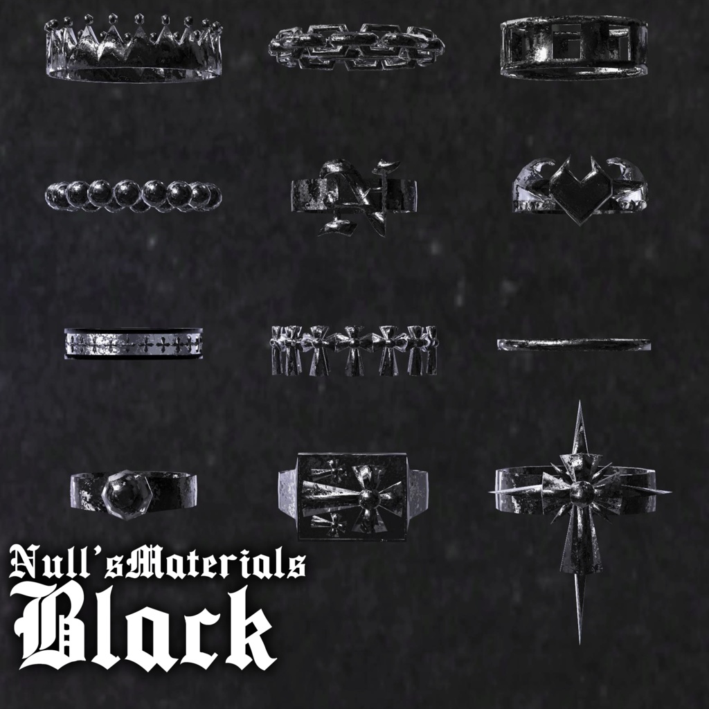 【全アバター使用可能】12種リングセット/【All Avatar】12RingSet