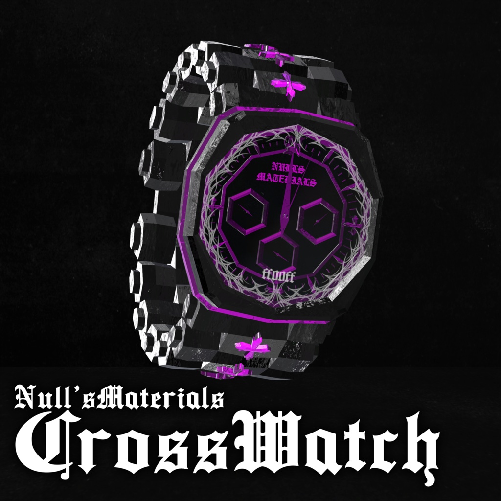 【アニメーション付き】クロスデザイン時計/【Animation】Crossdesign Watch