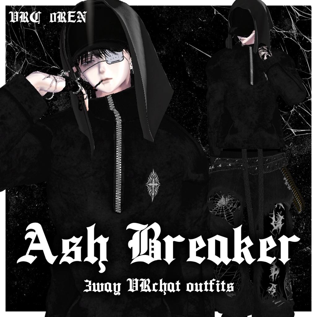 【3アバター対応衣装】-Ash Breaker-