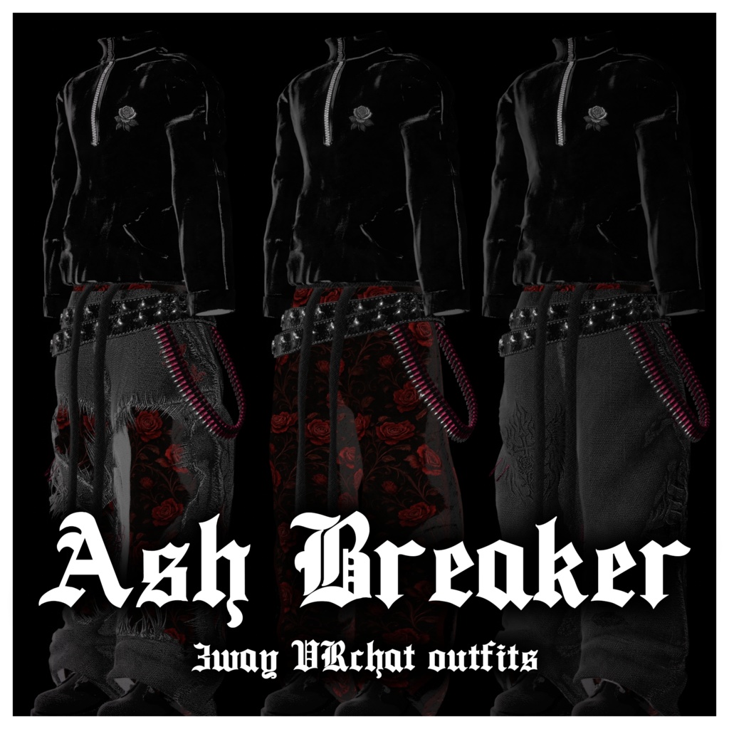 【3アバター対応衣装】-Ash Breaker-