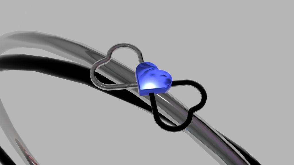 【3Dモデル】ハートの指輪