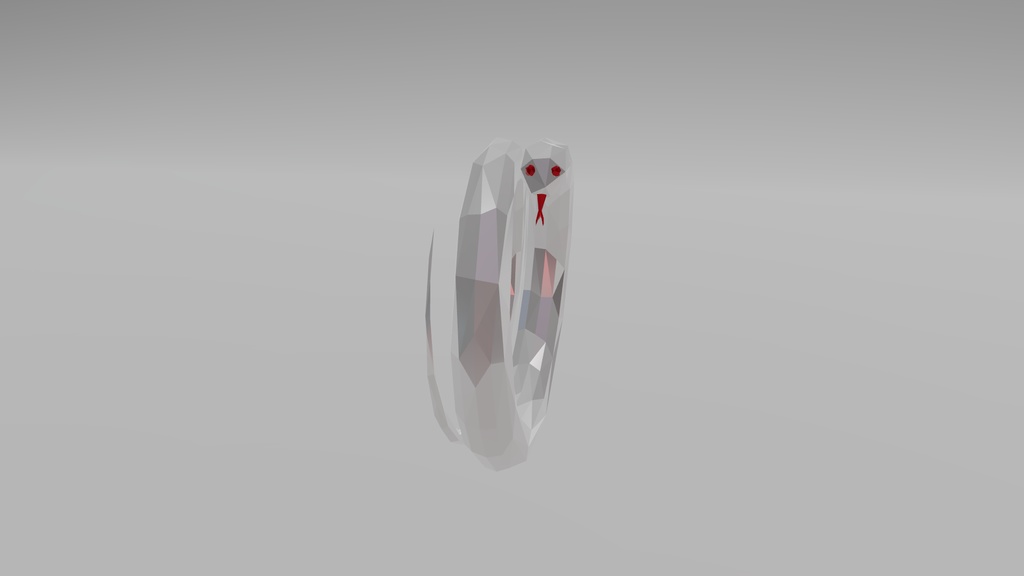 【3Dモデル】ヘビの指輪