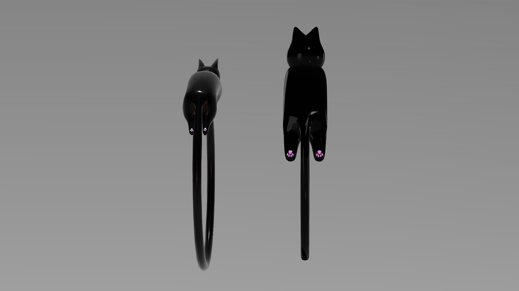 【3Dモデル】猫の指輪