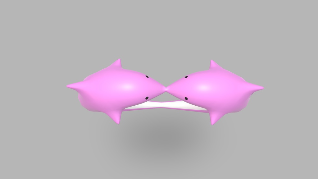 【3Dモデル】イルカの指輪