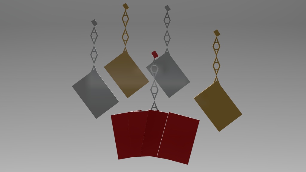 【3Dモデル】トランプのピアス