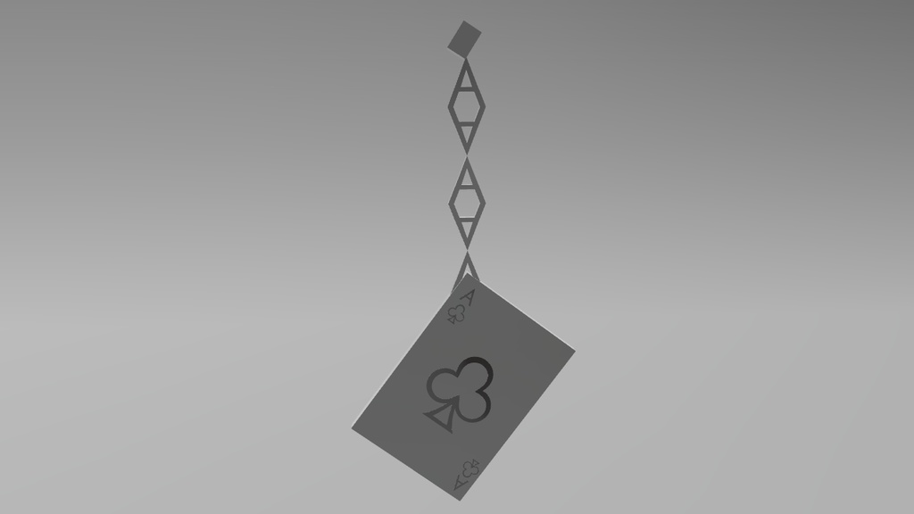 【3Dモデル】トランプのピアス