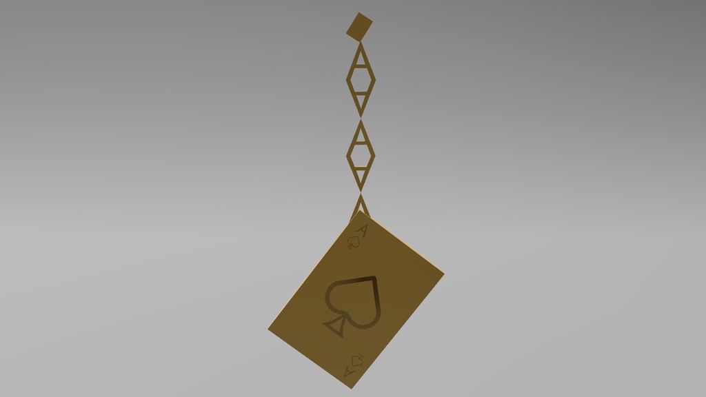 【3Dモデル】トランプのピアス