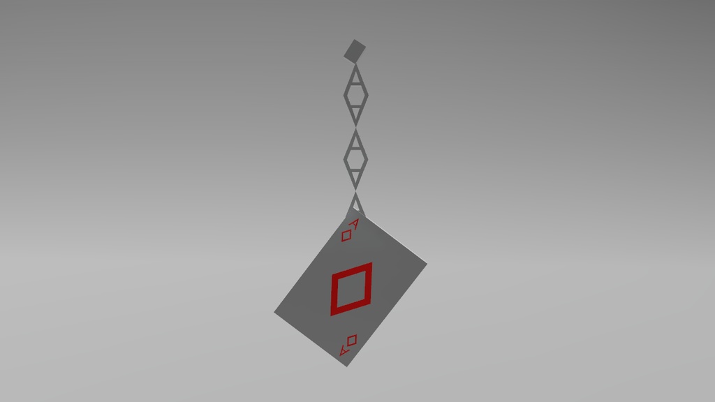 【3Dモデル】トランプのピアス