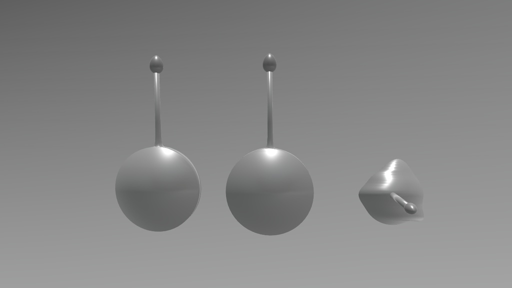 【3Dモデル】目玉焼きのピアス