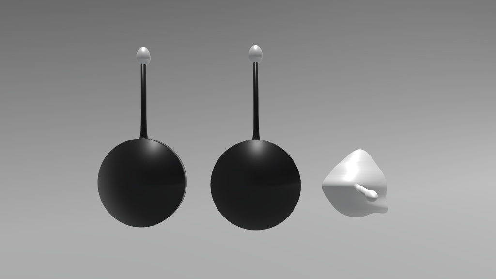 【3Dモデル】目玉焼きのピアス