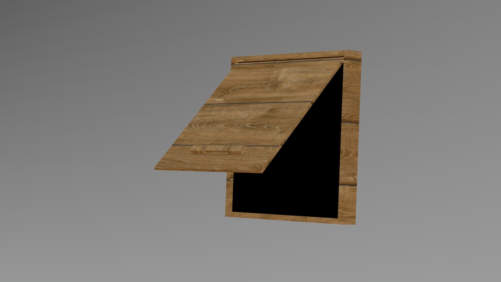 【3Dモデル】屋根裏へ続くヘアピン