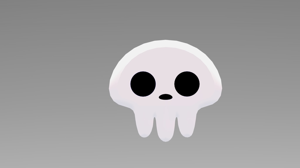 【3Dモデル】ドクロのヘアピン