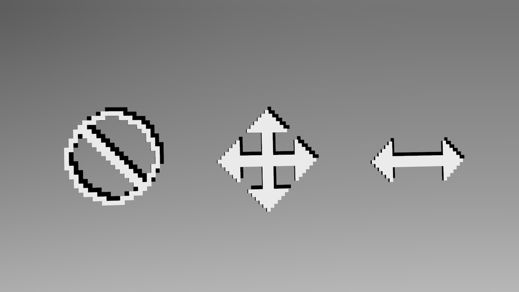 【3Dモデル】カーソルのヘアピン