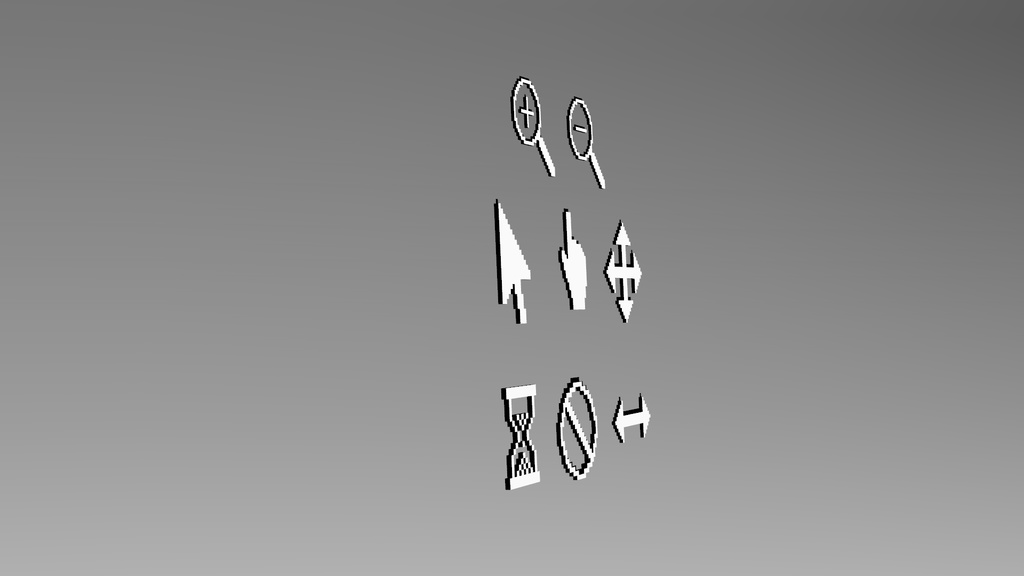 【3Dモデル】カーソルのヘアピン