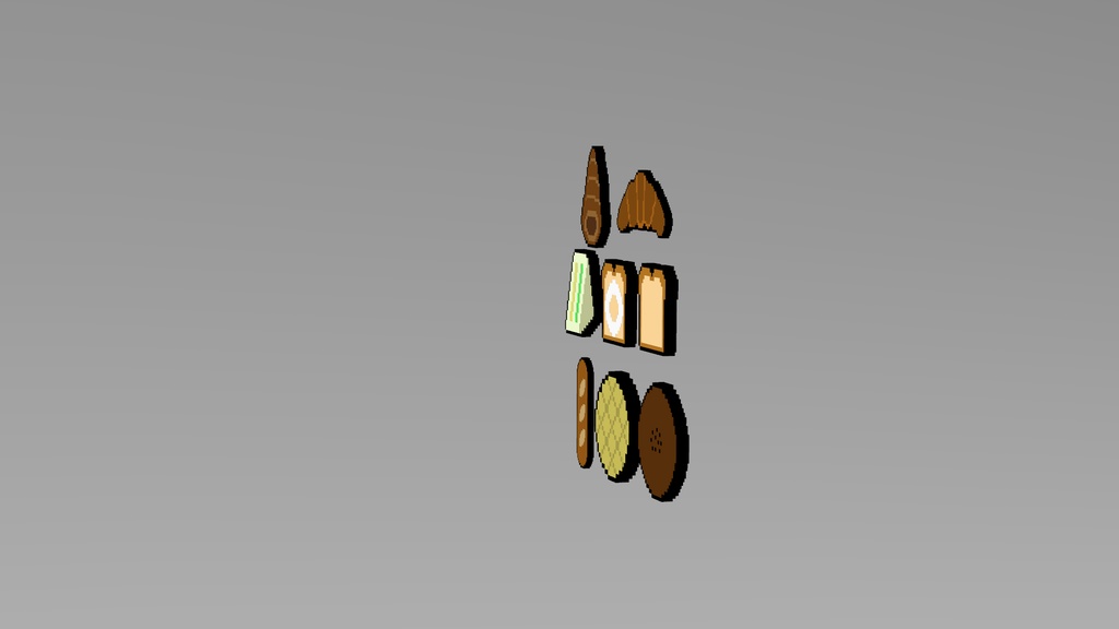 【3Dモデル】パンのドットヘアピン