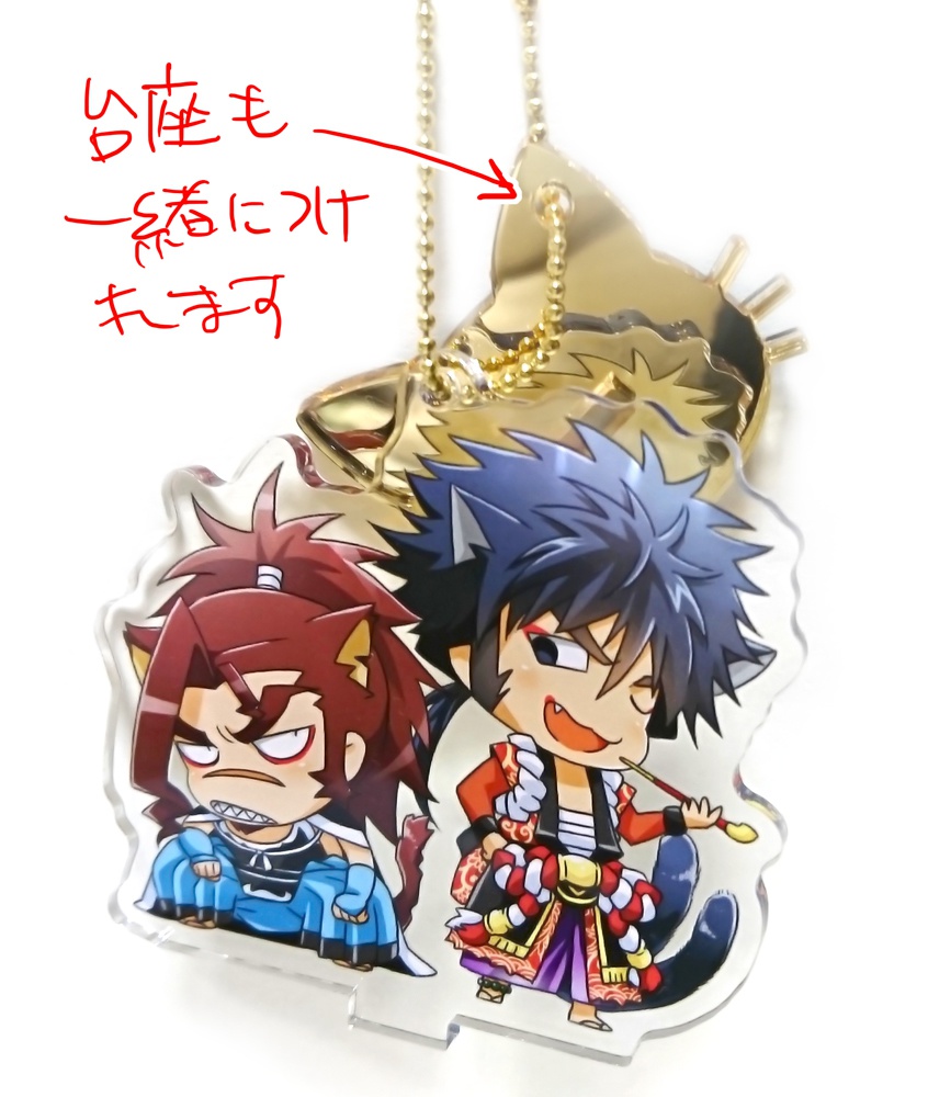 猫アクリルフィギュア(番長3、剛衛門)