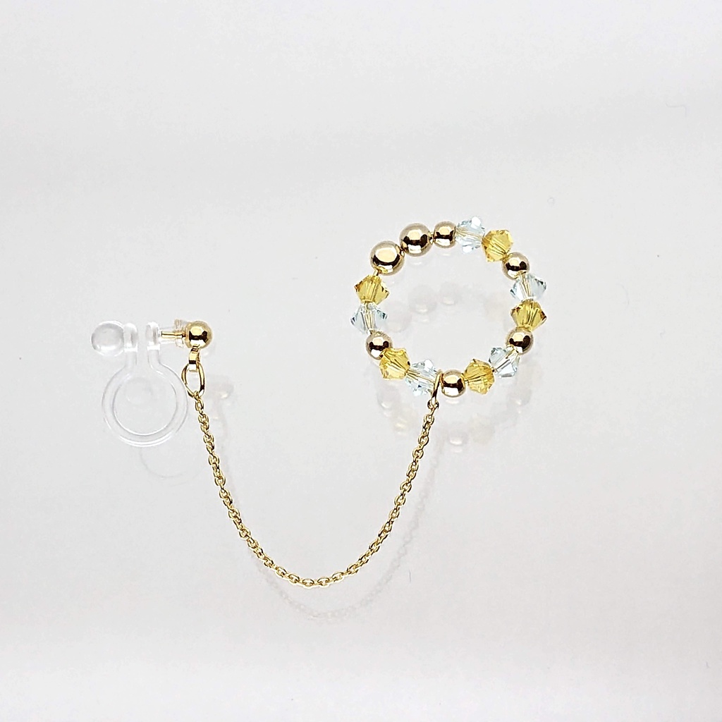 レオナ・ラギー・ジャックイメージ クリスタル イヤーカフイヤリング/ピアス