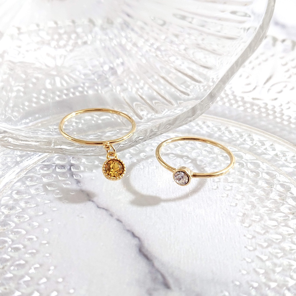 レオナ・ラギー・ジャックイメージ ストーンリングセット