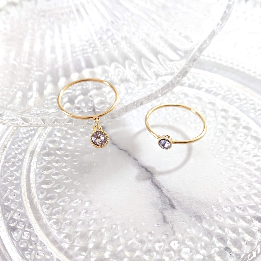 アズール・ジェイド・フロイドイメージ ストーンリングセット