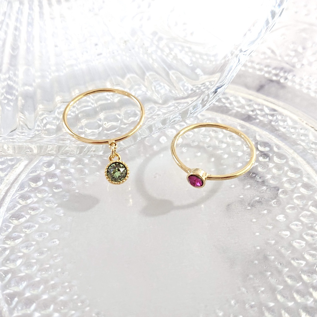 マレウス・リリア・シルバー・セベクイメージ ストーンリングセット