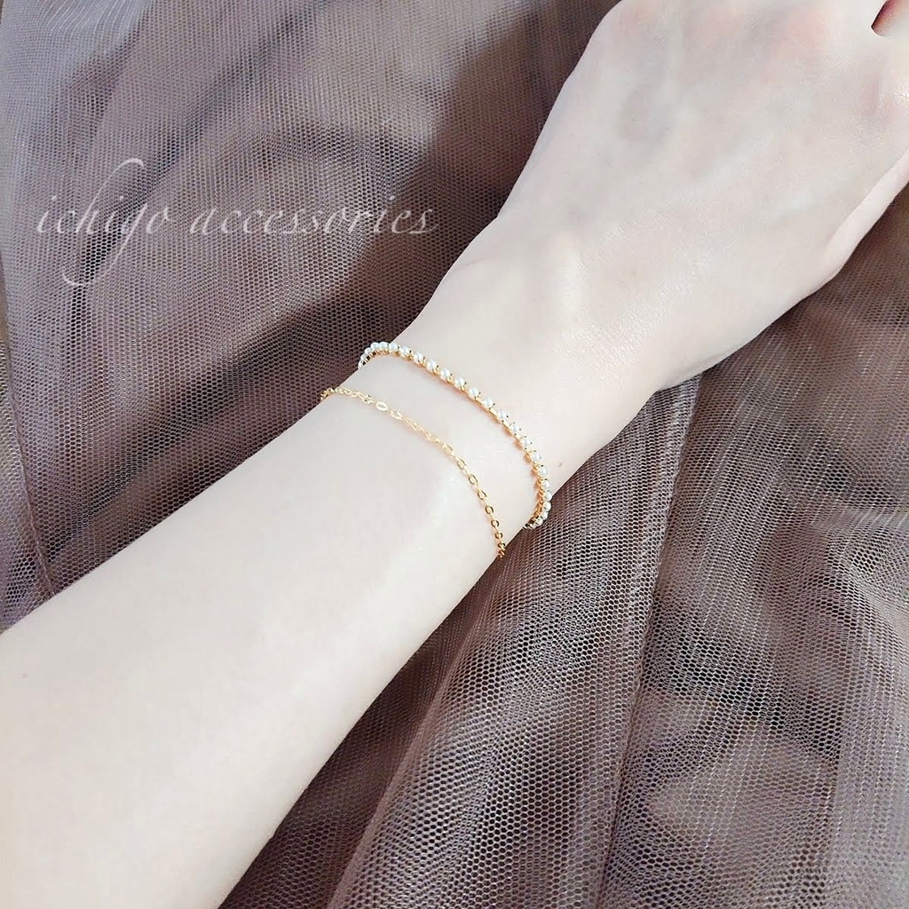 チェーン&テニスブレスレット