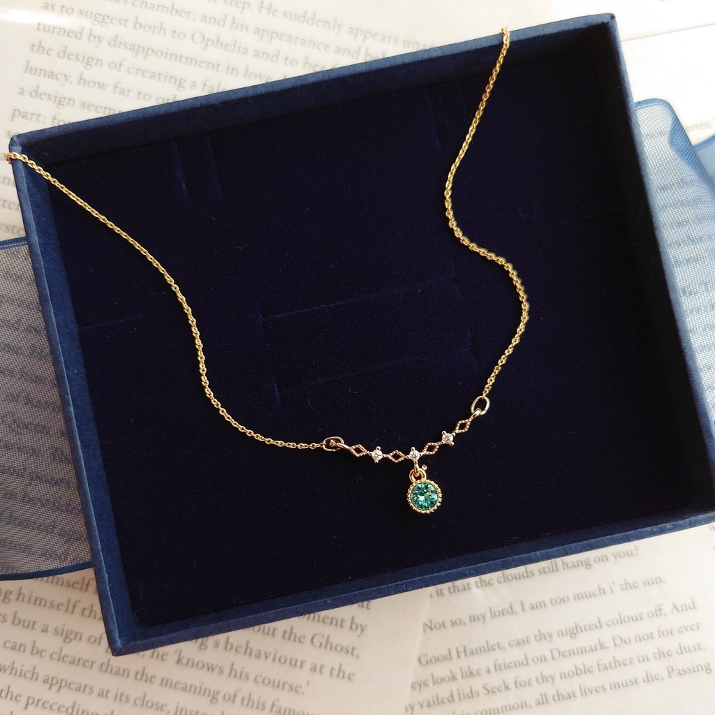 【サイズ調整可】twst イメージ レース調 ストーンバーネックレス