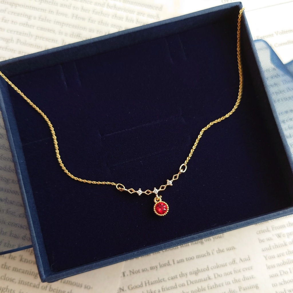 【サイズ調整可】twst イメージ レース調 ストーンバーネックレス