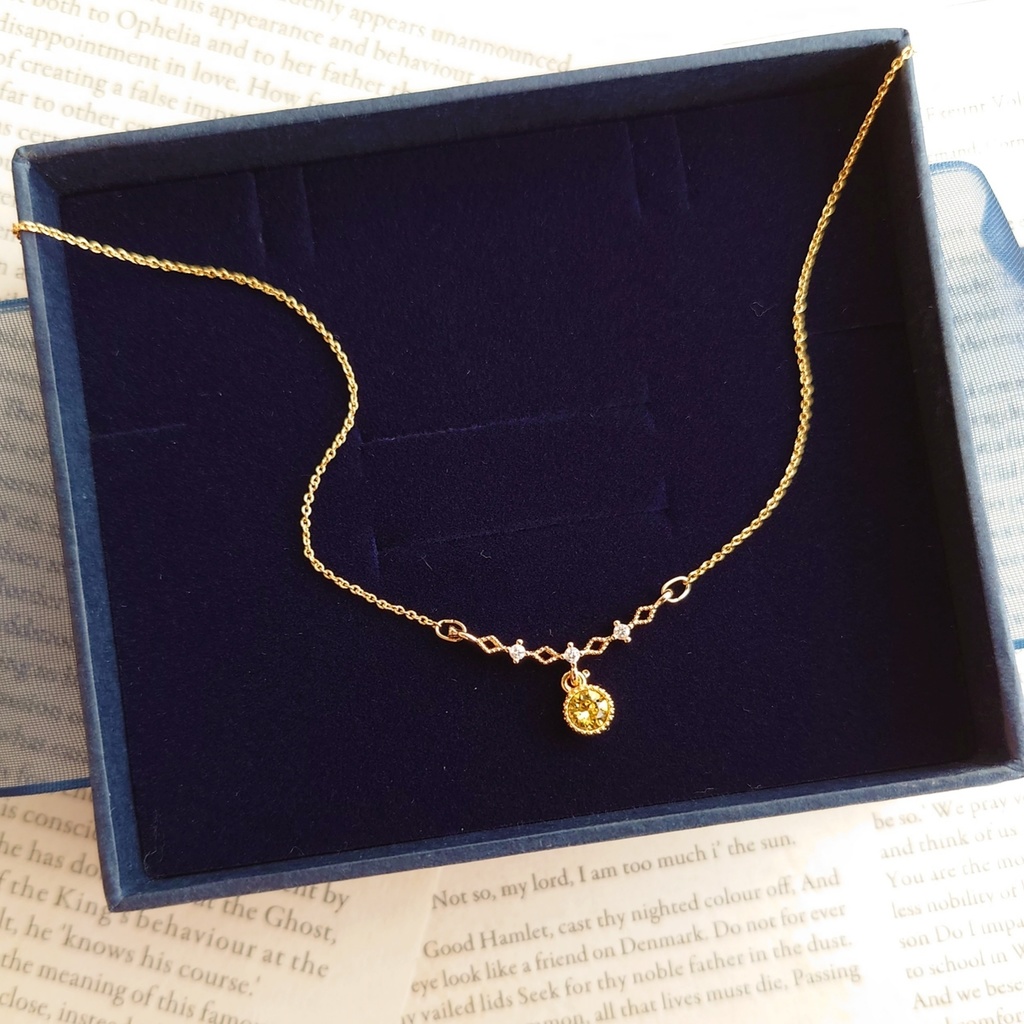 【サイズ調整可】twst イメージ レース調 ストーンバーネックレス