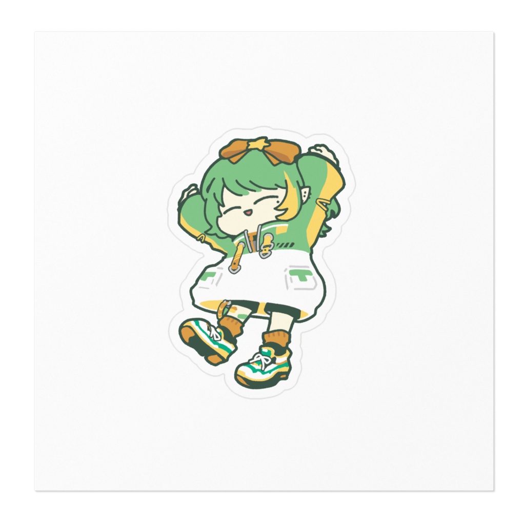 鹿ノ子 - ばんざいステッカー