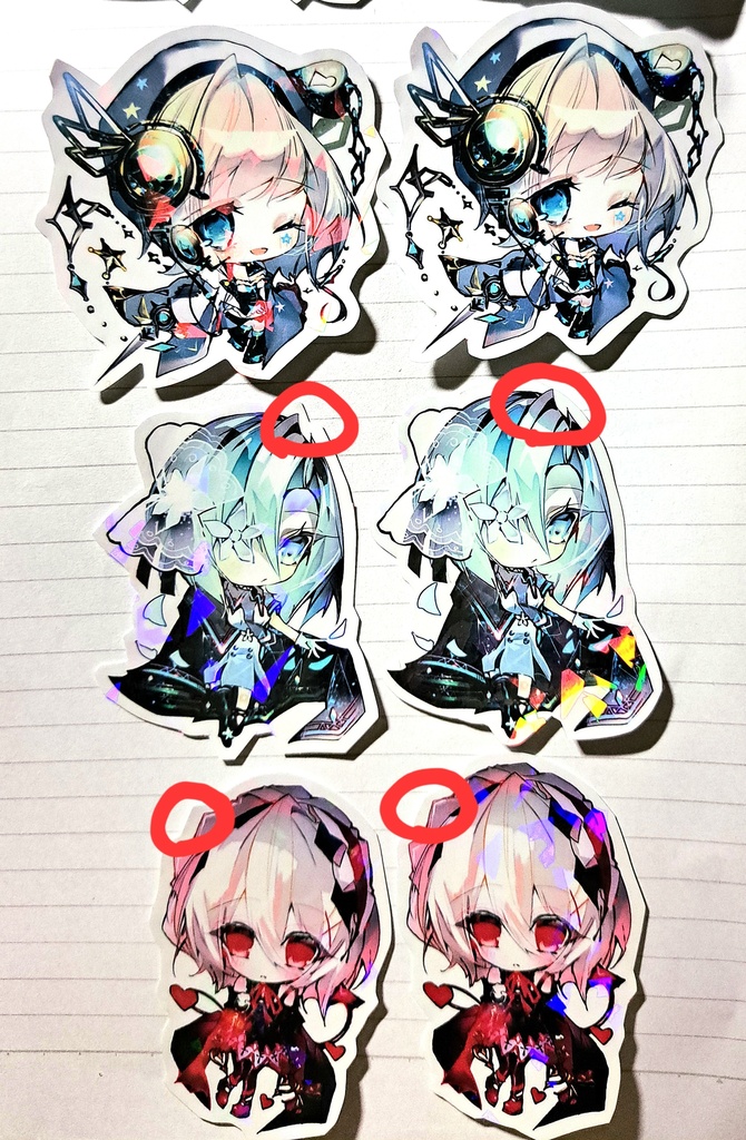 【二次創作】Arcaea ホログラム シール