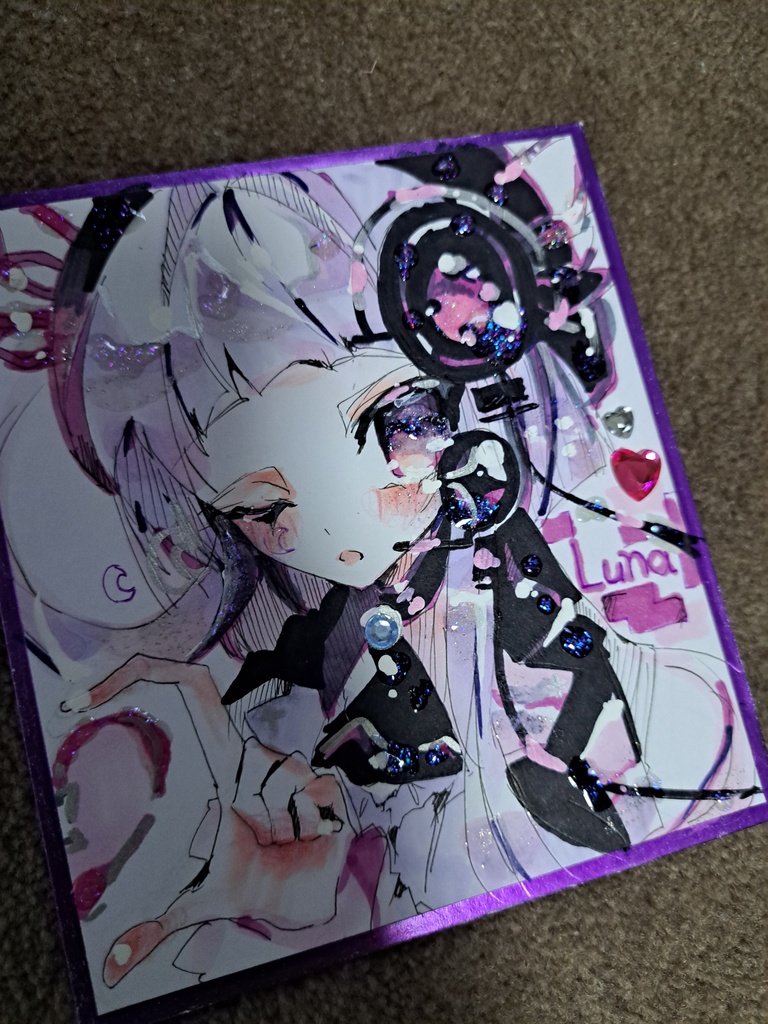 【二次創作】Arcaea 色紙 ファンアート 手描きイラスト