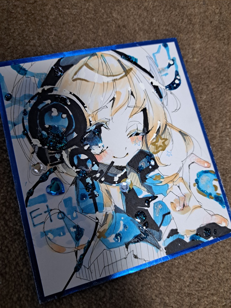 【二次創作】Arcaea 色紙 ファンアート 手描きイラスト