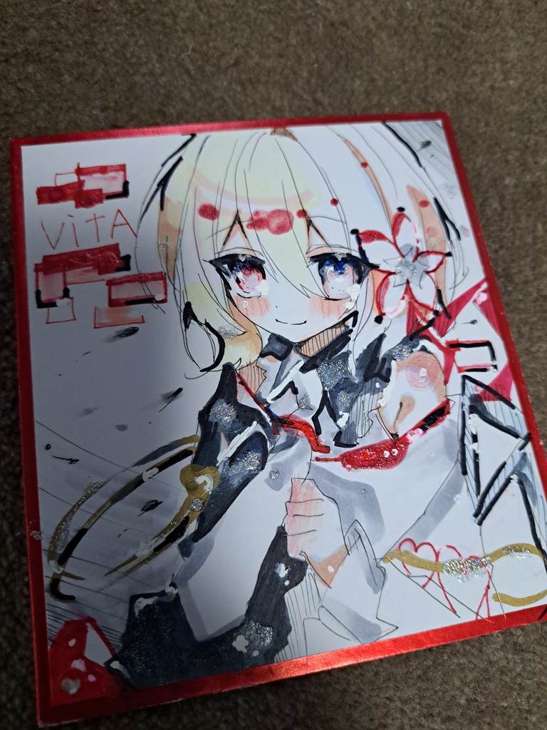 【二次創作】Arcaea 色紙 ファンアート 手描きイラスト