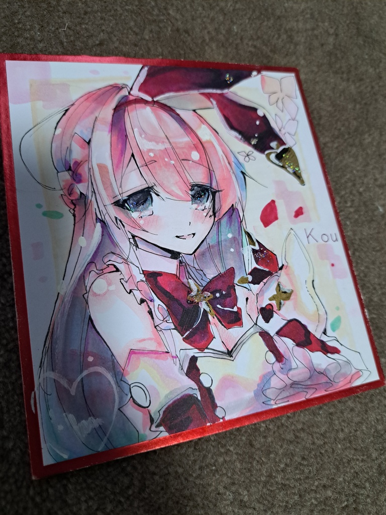 【二次創作】Arcaea 色紙 ファンアート 手描きイラスト
