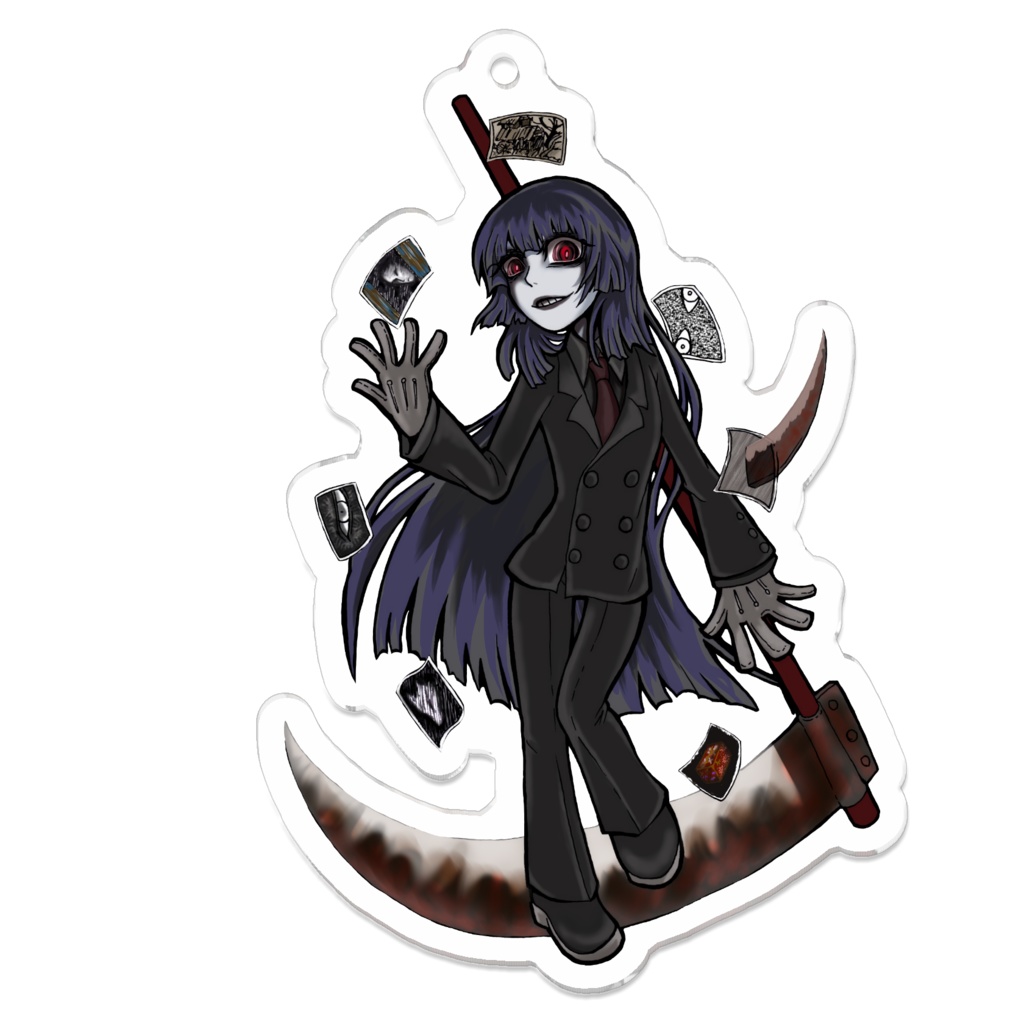 消えない写真なアクリルキーホルダー