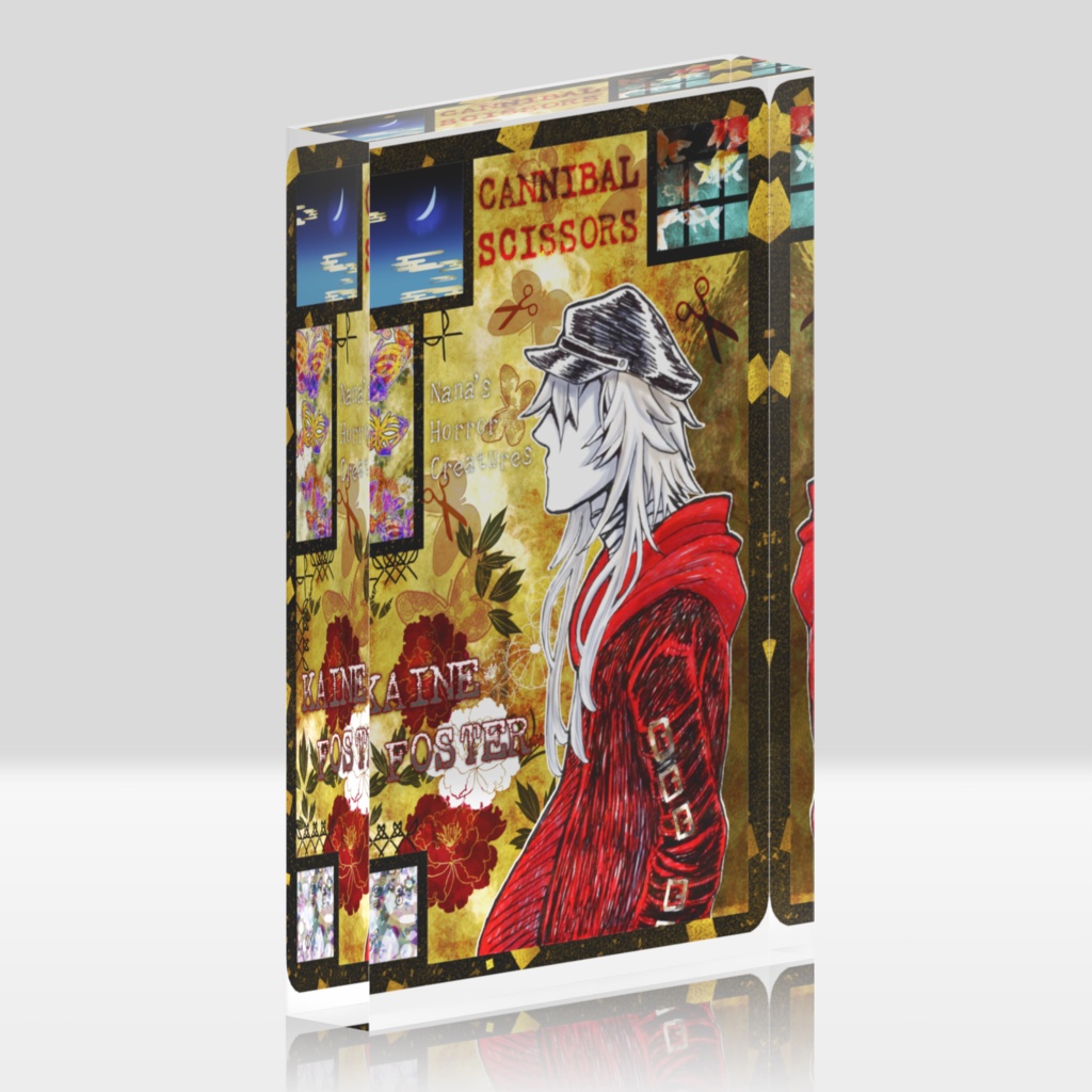 Cannibal Scissors:ACRYLIC BLOCK