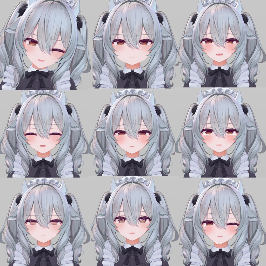 【無料版あり】ミルティナ/Milltina Face Animation Pack/92 Expressions