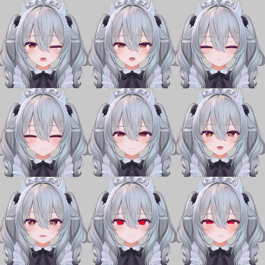 【無料版あり】ミルティナ/Milltina Face Animation Pack/92 Expressions