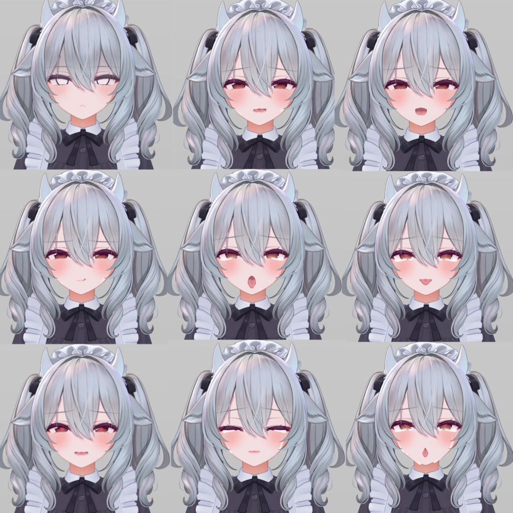 【無料版あり】ミルティナ/Milltina Face Animation Pack/92 Expressions